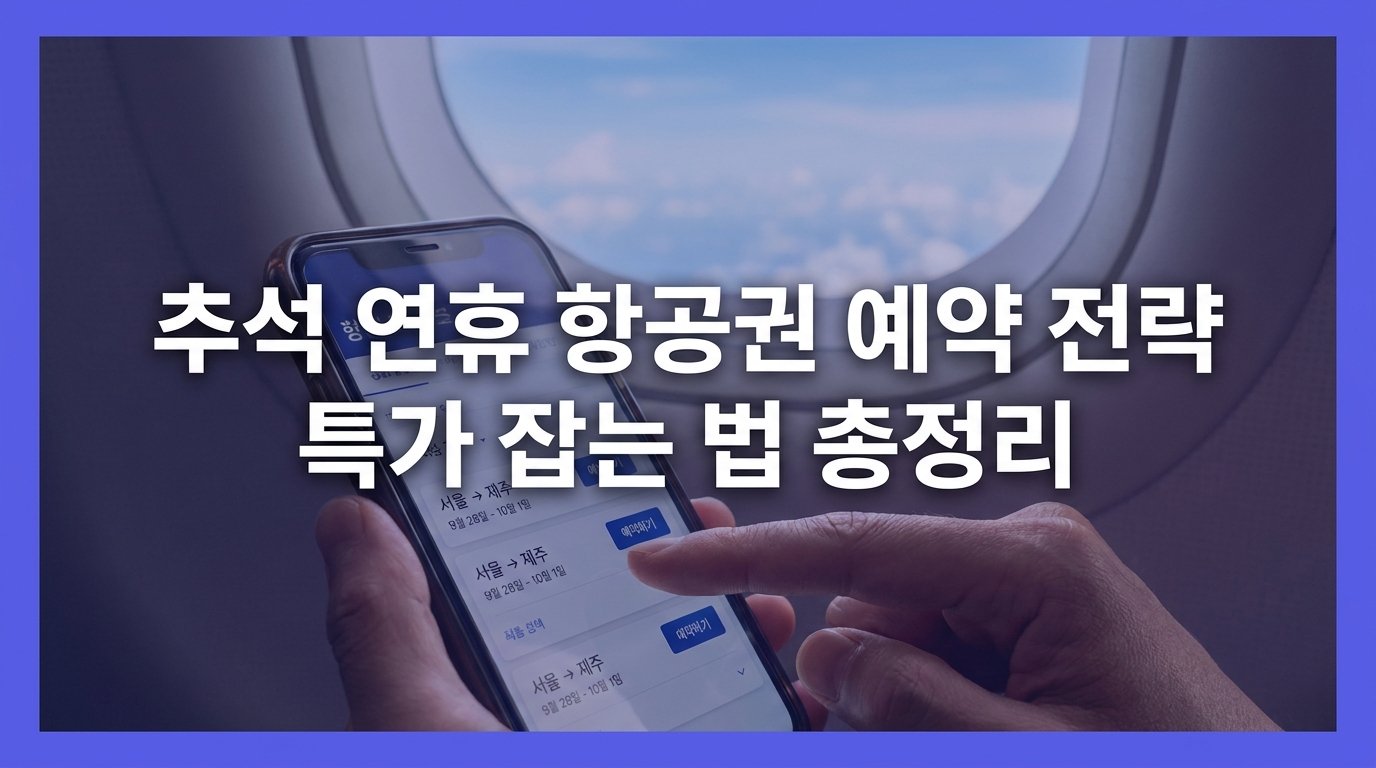 추석 연휴 항공권 예약 전략